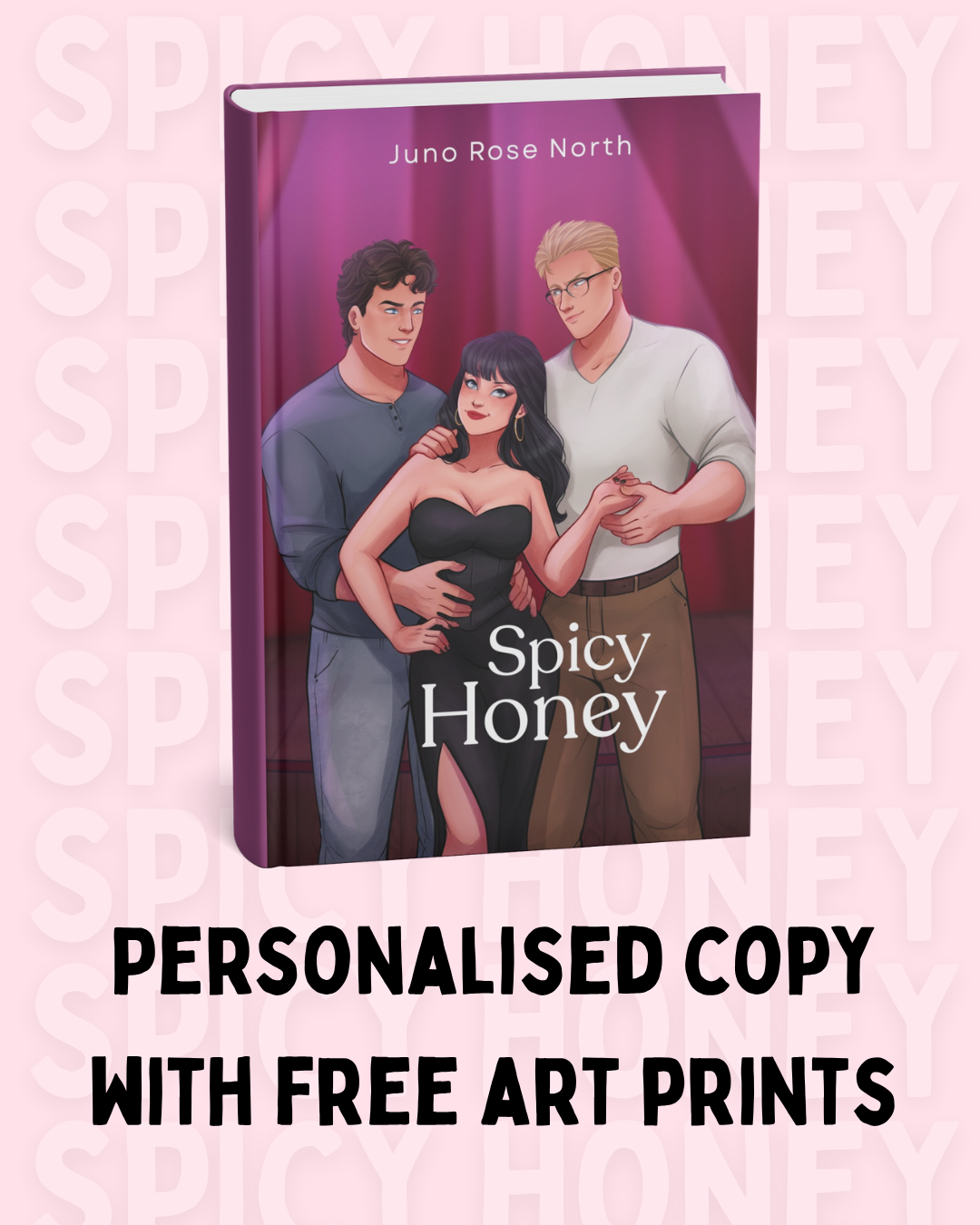Personalised signed paper of Spicy Honey with free swag