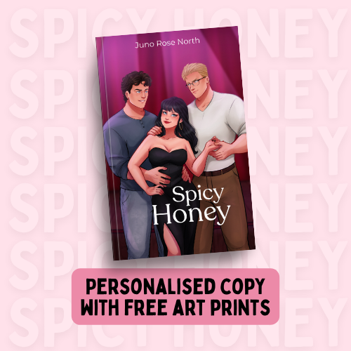 Personalised signed paperback of Spicy Honey with free swag